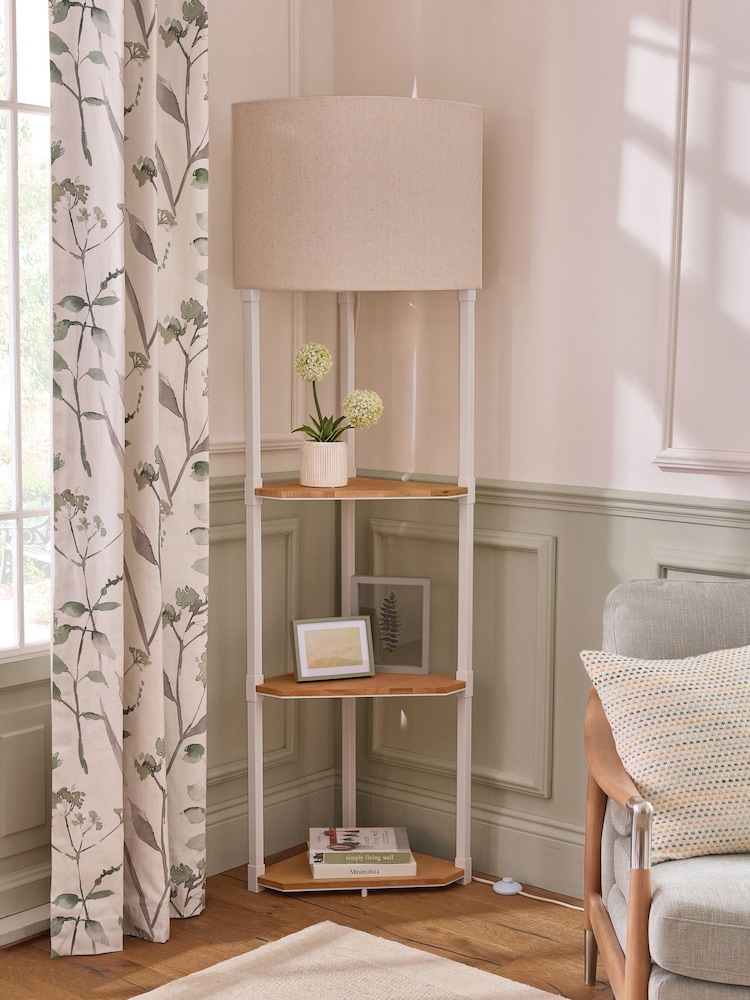 Ivory Malvern Shelf Floor Lamp - Image 2 of 5