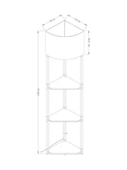 Ivory Malvern Shelf Floor Lamp - Image 4 of 5