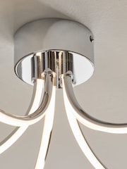 Chrome Layla 5 Light Flush Ceiling Light Fitting - Image 3 of 5