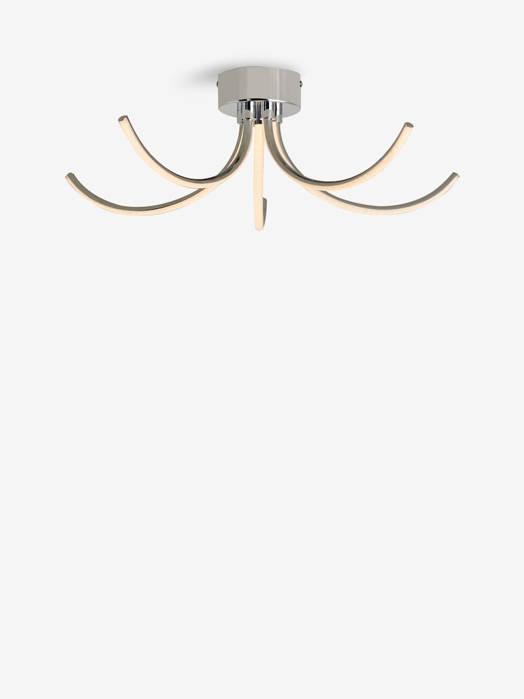 Chrome Layla 5 Light Flush Ceiling Light Fitting - Image 5 of 5