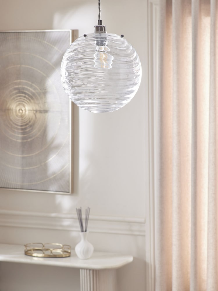Clear Juno Easy Fit  Pendant Light Shade - Image 2 of 5