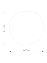 Clear Juno Easy Fit  Pendant Light Shade - Image 4 of 5