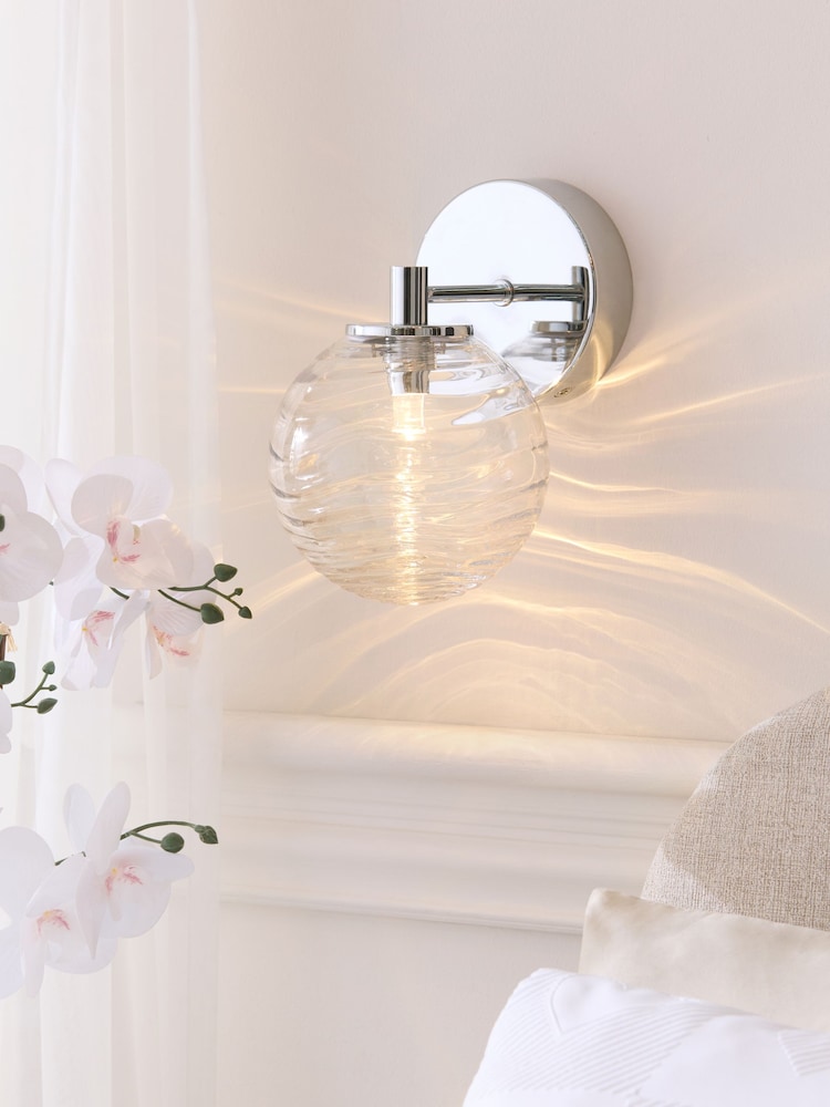 Chrome Juno Rechargeable Wireless Wall Light - Image 1 of 5
