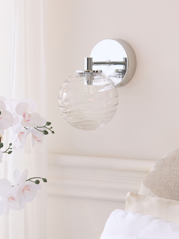 Chrome Juno Rechargeable Wireless Wall Light - Image 2 of 5