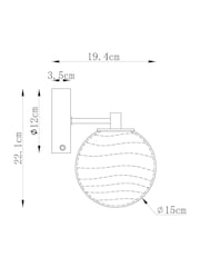 Chrome Juno Rechargeable Wireless Wall Light - Image 4 of 5