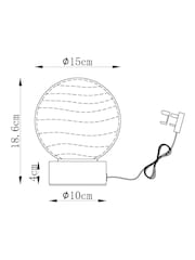 Chrome Juno Touch Table Lamp - Image 4 of 6