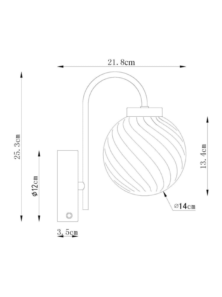 Blue Freya Rechargeable Wireless Wall Light - Image 10 of 10