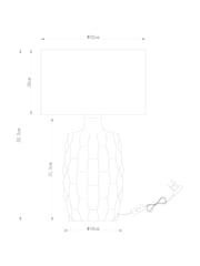 Blue Marisol Table Lamp - Image 4 of 5