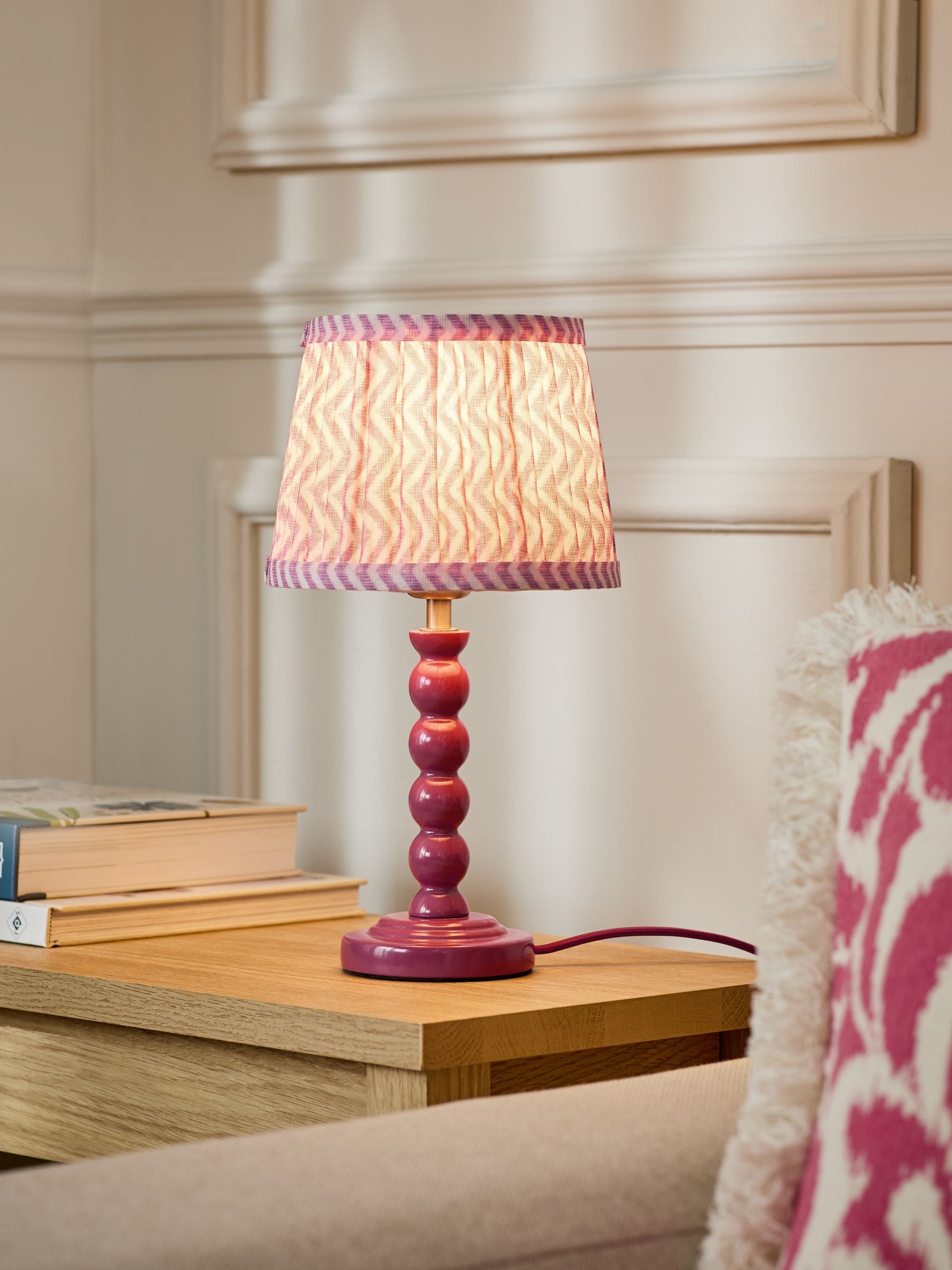 Next pink table lamp top