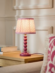 Pink Mini Bobbin Table Lamp - Image 1 of 5