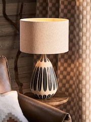 Black Diya Table Lamp - Image 1 of 5