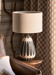Black Diya Table Lamp - Image 2 of 5