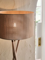 Natural Bamboo Tripod Floor Lamp - Image 3 of 4