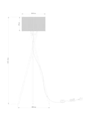 Natural Bamboo Tripod Floor Lamp - Image 4 of 4