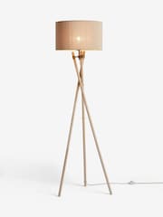 Natural Bamboo Tripod Floor Lamp - Image 5 of 5