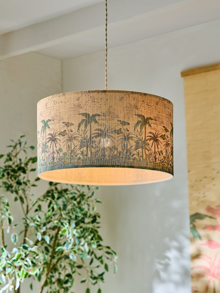 Natural Bamboo Print Easy Fit Shade - Image 1 of 4