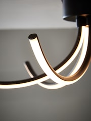 Black Layla 5 Light Flush Ceiling Light Fitting - Image 3 of 5