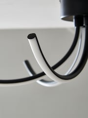 Black Layla 5 Light Flush Ceiling Light Fitting - Image 4 of 5