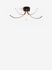 Black Layla 5 Light Flush Ceiling Light Fitting - Image 5 of 5