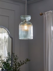 Blue Hallie Easy Fit Pendant Light Shade - Image 1 of 4