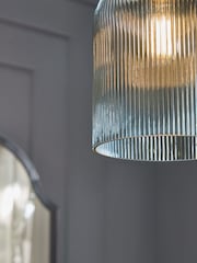 Blue Hallie Easy Fit Pendant Light Shade - Image 3 of 4