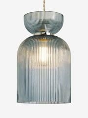 Blue Hallie Easy Fit Pendant Light Shade - Image 4 of 4