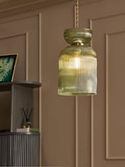 Green Hallie Easy Fit Pendant Light Shade - Image 1 of 4