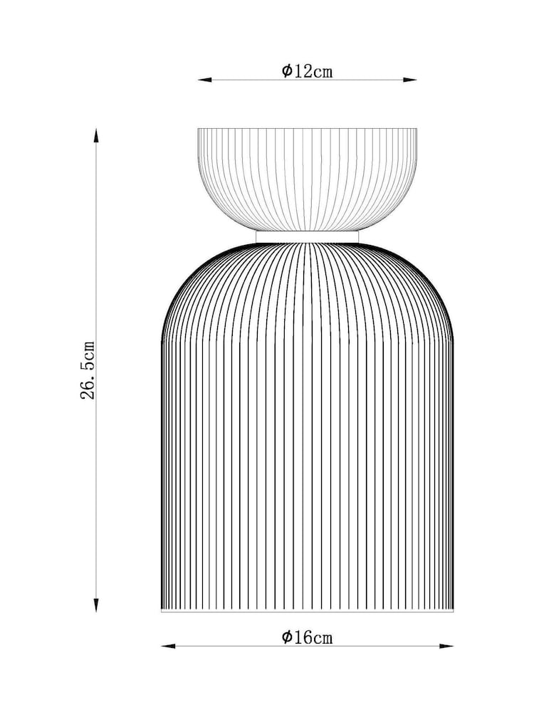 Green Hallie Easy Fit Pendant Light Shade - Image 5 of 5