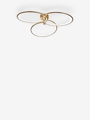 Brass Raya Large Fitting Flush Ceiling Light - Image 5 of 5