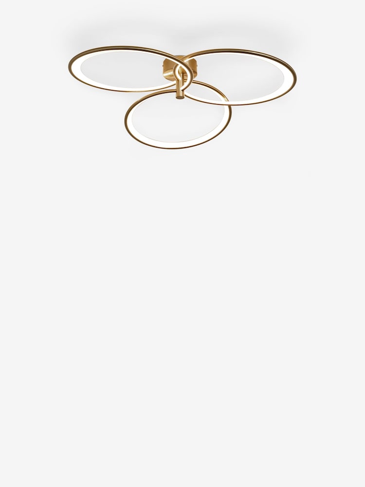 Brass Raya Large Fitting Flush Ceiling Light - Image 5 of 5
