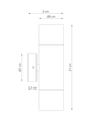 Bronze Ashfield 2 Light Wall Light - Image 5 of 5