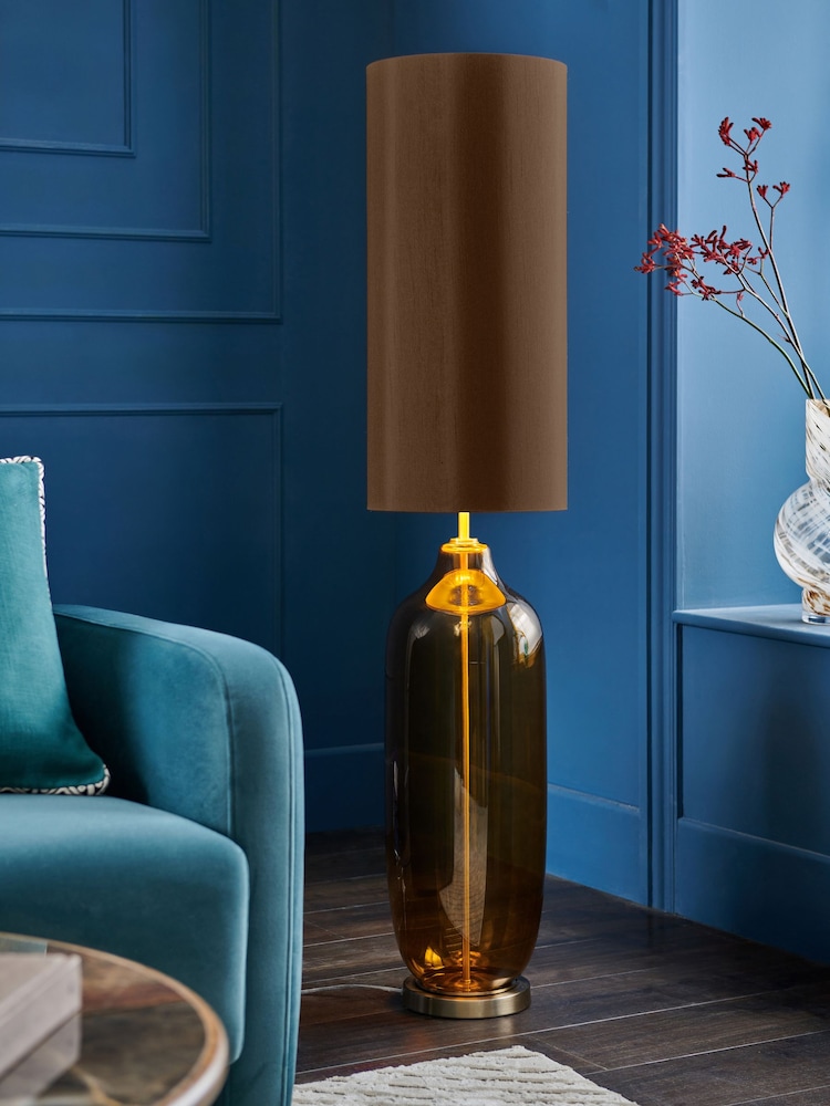 Amber Orange Connor Floor Lamp - Image 1 of 5