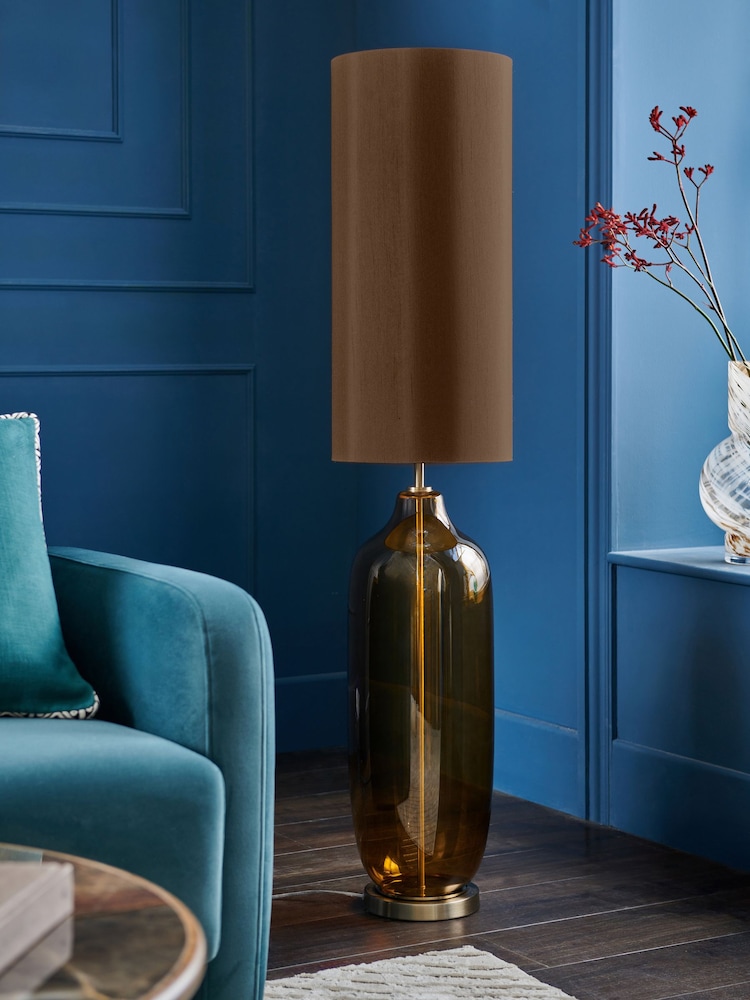 Amber Orange Connor Floor Lamp - Image 2 of 5