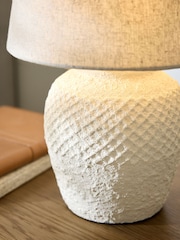 Ivory Cream Moreton Small Table Lamp - Image 3 of 3