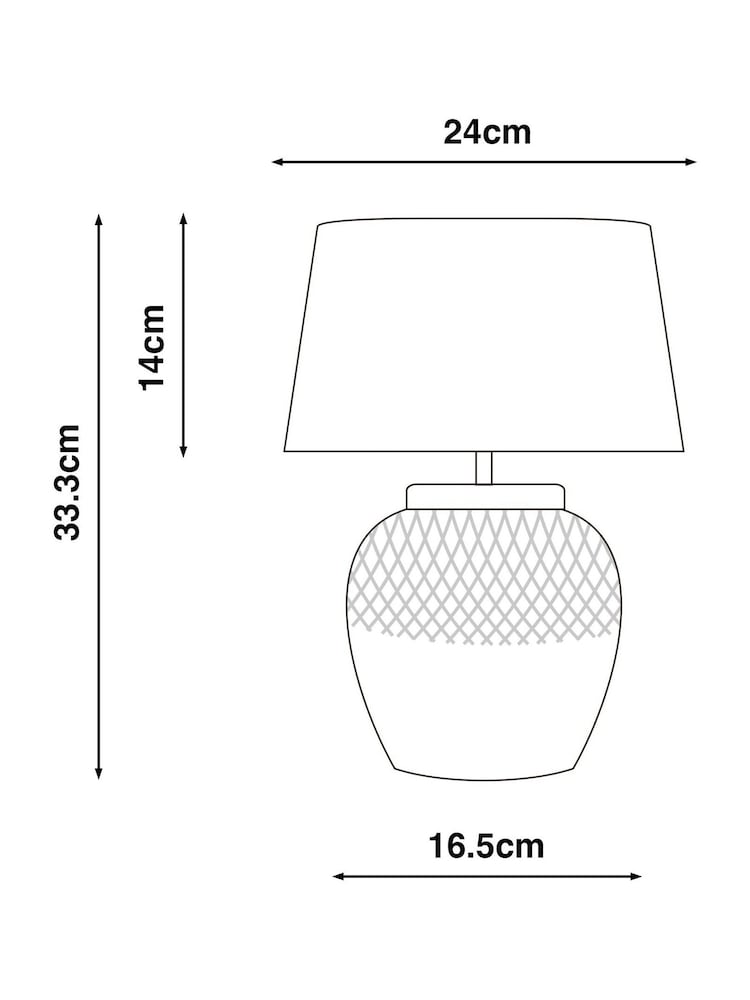 Ivory Cream Moreton Small Table Lamp - Image 5 of 5 Ivory Cream Moreton Small Table Lamp - Image 5 of 5