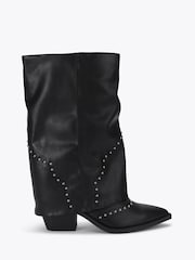 Steve Madden Black Saddle Western Boots - Image 1 of 4