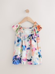 Multi All Over Tropical Print Playsuit Shorts - Image 1 of 1