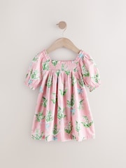 Cath Kidston Pink - Floral Print Puff Sleeve Summer Dress (3mths-8yrs) - Image 5 of 7