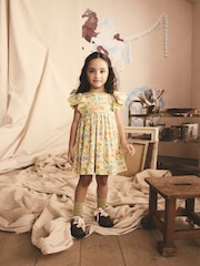 Cath Kidston Yellow - Vestido de verano con estampado de conejitos (3meses-8años) - Imagen 1 de 8