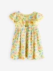 Cath Kidston Yellow - Vestido de verano con estampado de conejitos (3meses-8años) - Imagen 6 de 8