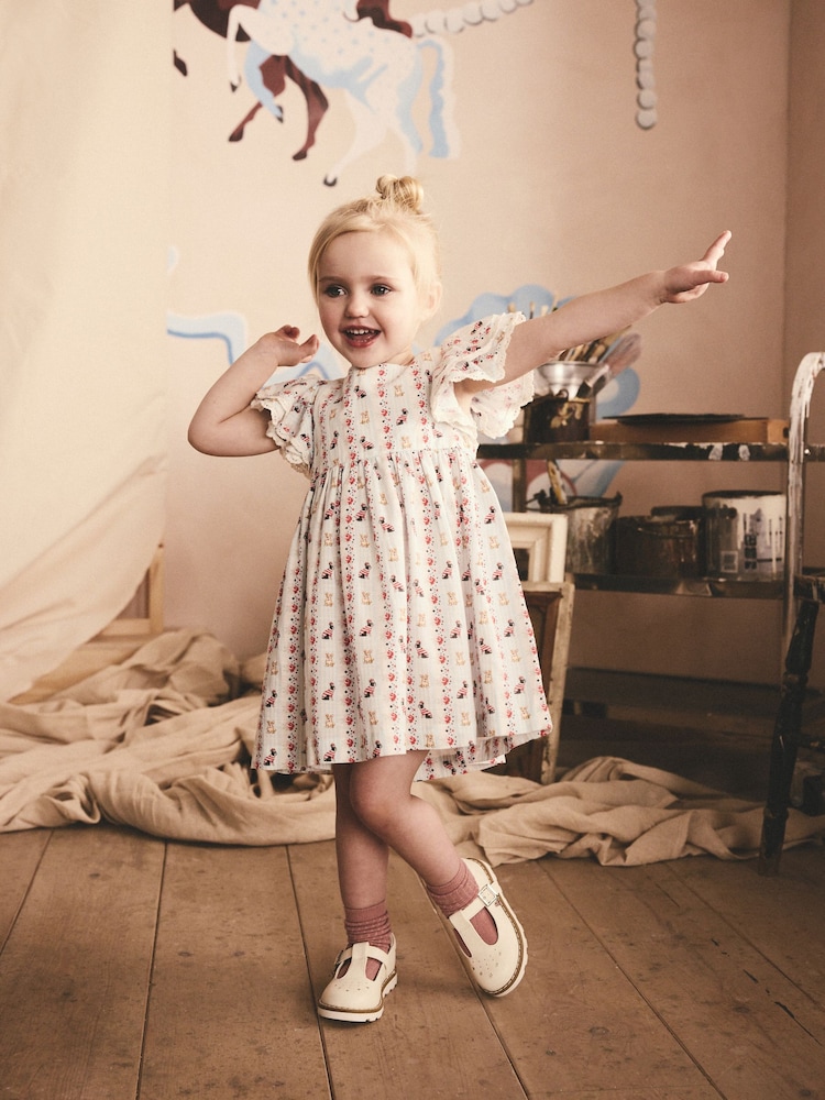 Cath Kidston Blue Corgi Print Summer Dress (3mths-8yrs) - Image 1 of 8