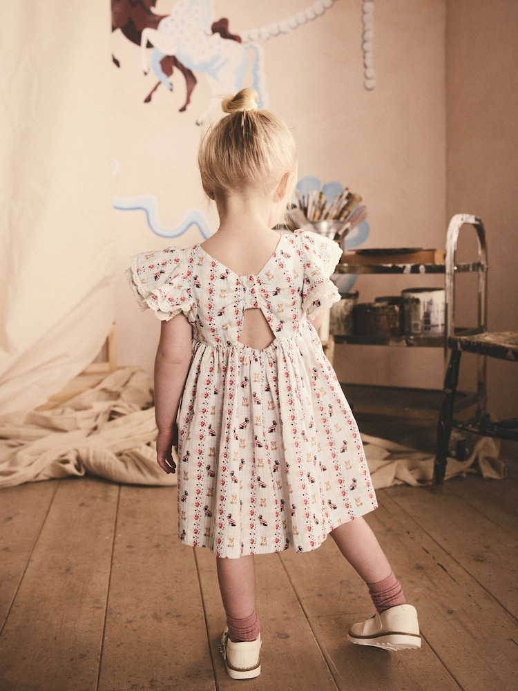 Cath Kidston Blue Corgi Print Summer Dress (3mths-8yrs) - Image 2 of 8