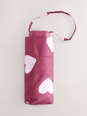 Roșu/Roz Inimă Printed - Umbrelă rulantă - Image 2 of 3