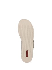 Rieker Womens White Bur-Fastener Sandals - Image 7 of 9