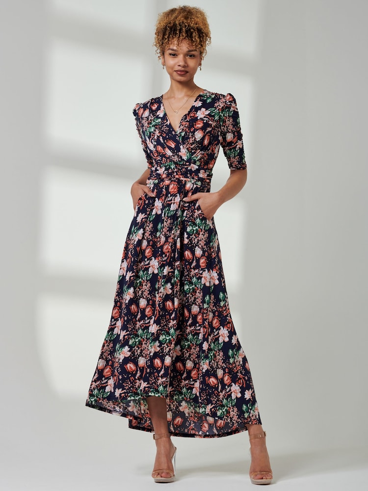 Jolie Moi Fit & Flare Jersey Rochie lungă - Imaginea 1 din 6