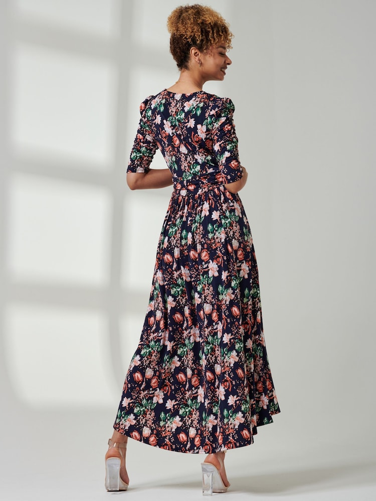 Jolie Moi Fit & Flare Jersey Rochie lungă - Imaginea 2 din 6