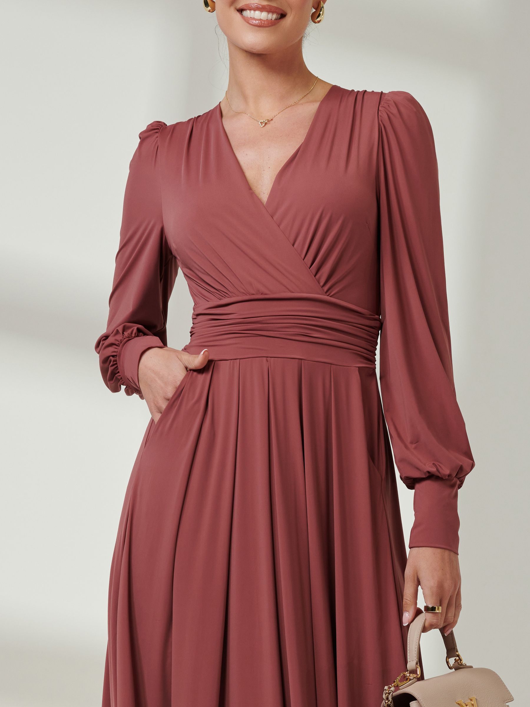 Red jersey maxi dress deals