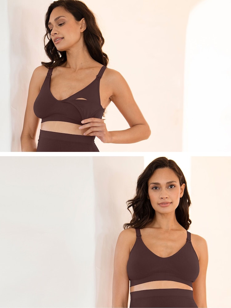 Seraphine Samson Seamless Brown Bra 2 Pack - Image 1 of 5
