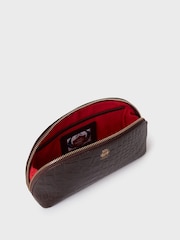 OSPREY LONDON The Weybridge Leather Make Up Brown Bag - Image 3 of 5