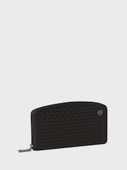 OSPREY LONDON The Woven Large Zip Around Black Purse - Image 3 of 6